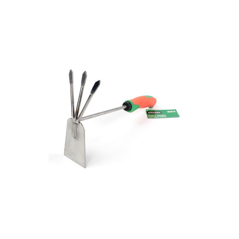 AZADA INOX DE TRES PUNTAS MADER