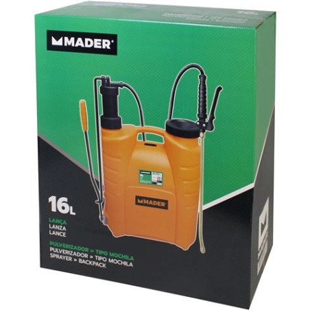 SULFATADORA DE ESPALDA MANUAL 16 LITROS MADER