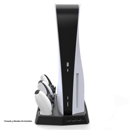 SOPORTE VERTICAL REFRIGERADOR + BASE CARGA MANDOS PS5