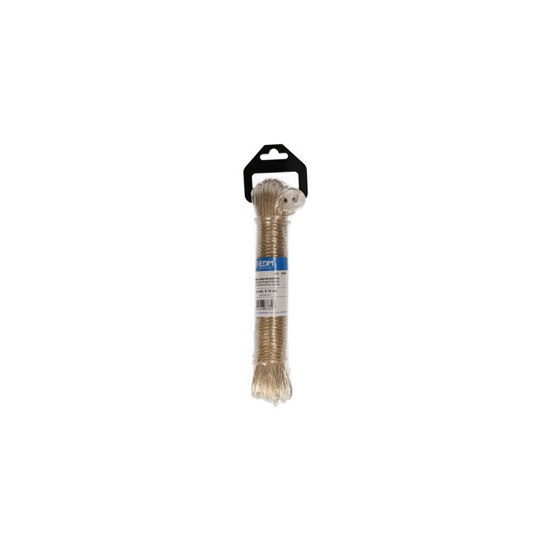 MADEJA CABLE DE ACERO PLASTIFICADO 15...