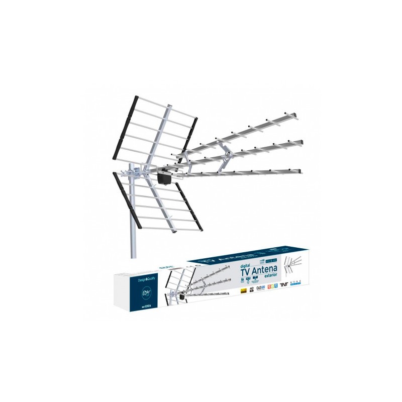 ANTENA UHF EXTERIOR TV 470-694 MHZ EDM