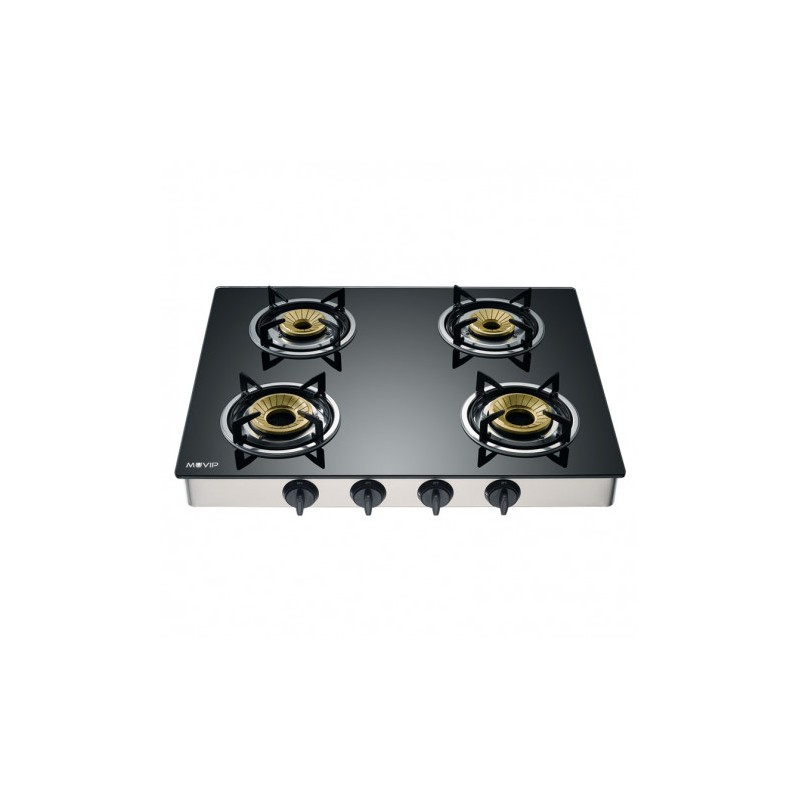 COCINA GAS INOX 4 FUEGOS CRISTAL...