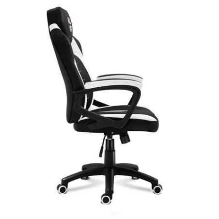 SILLA GAMING GM1300 TELA NEGRO / BLANCO MUVIP