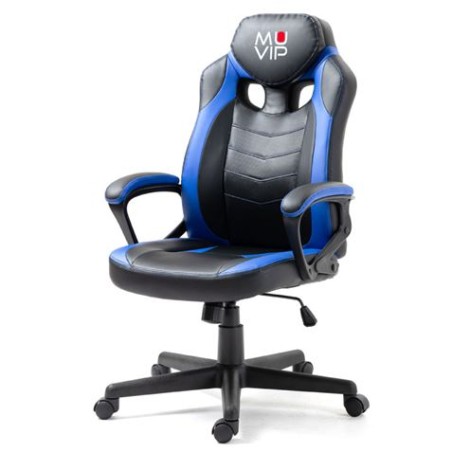 SILLA GAMING GM1400 NEGRO / AZUL MUVIP