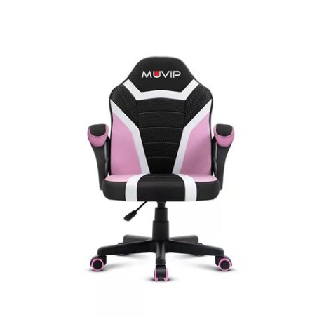 SILLA GAMING GM1500 NEGRO / BLANCO / ROSA MUVIP