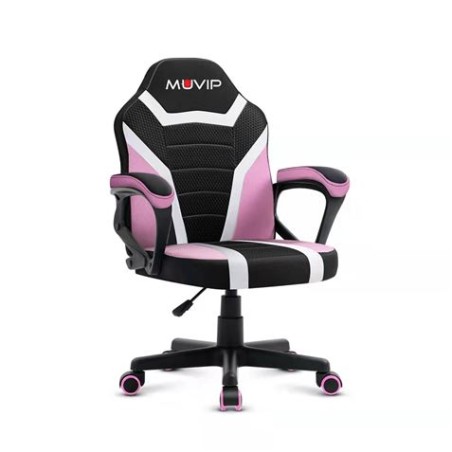 SILLA GAMING GM1500 NEGRO / BLANCO / ROSA MUVIP