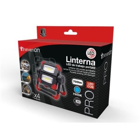 LINTERNA DE TRABAJO PORTATIL 700 LUMEN SEVENON