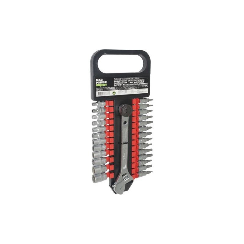 JUEGO LLAVE-CHICHARRA 1/4" CRV 27 PCS...