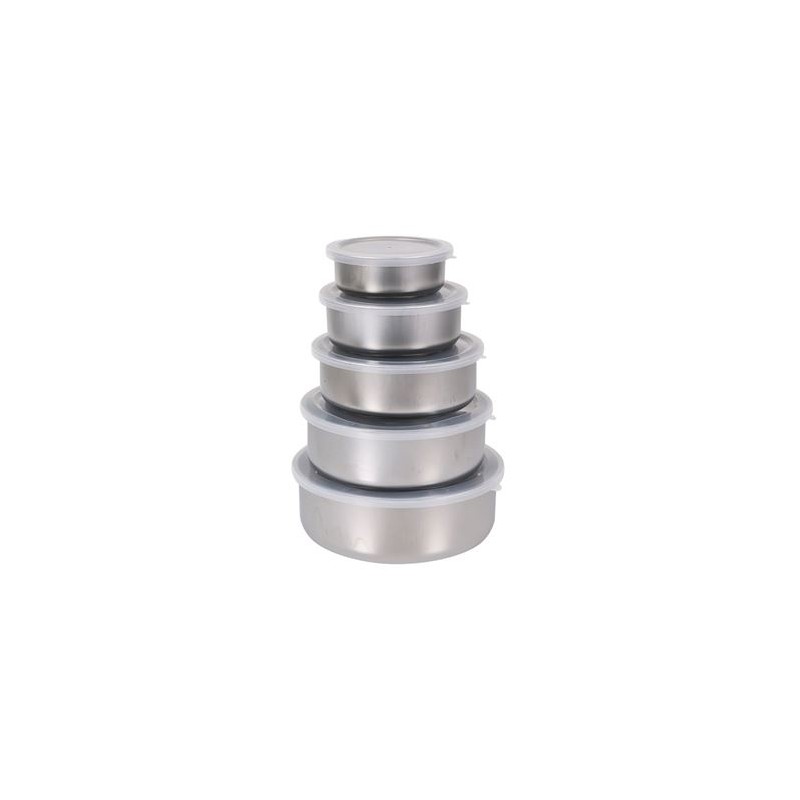 SET 5 FIAMBRERAS REDONDAS INOX...