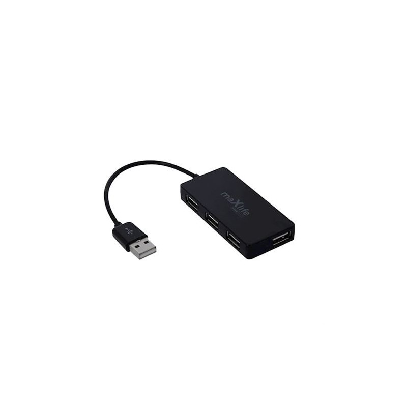 HUB USB 2.0 4 PUERTOS 1.5M MAXLIFE