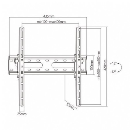 SOPORTE DE PARED TV LED LCD 32"-55" CROMAD