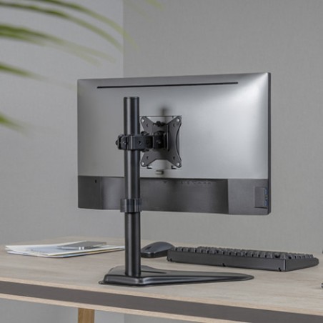 SOPORTE DE MESA CON BASE PARA 1 MONITOR 17"-32" CROMAD