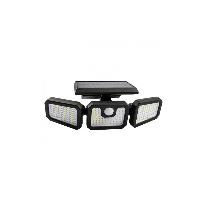 FOCO SOLAR TRIPLE CON SENSOR 800LM ELBAT