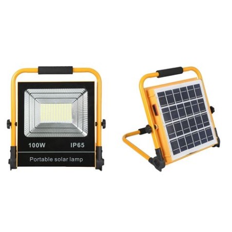 FOCO SOLAR LED 100W 850LM PLEGABLE ELBAT