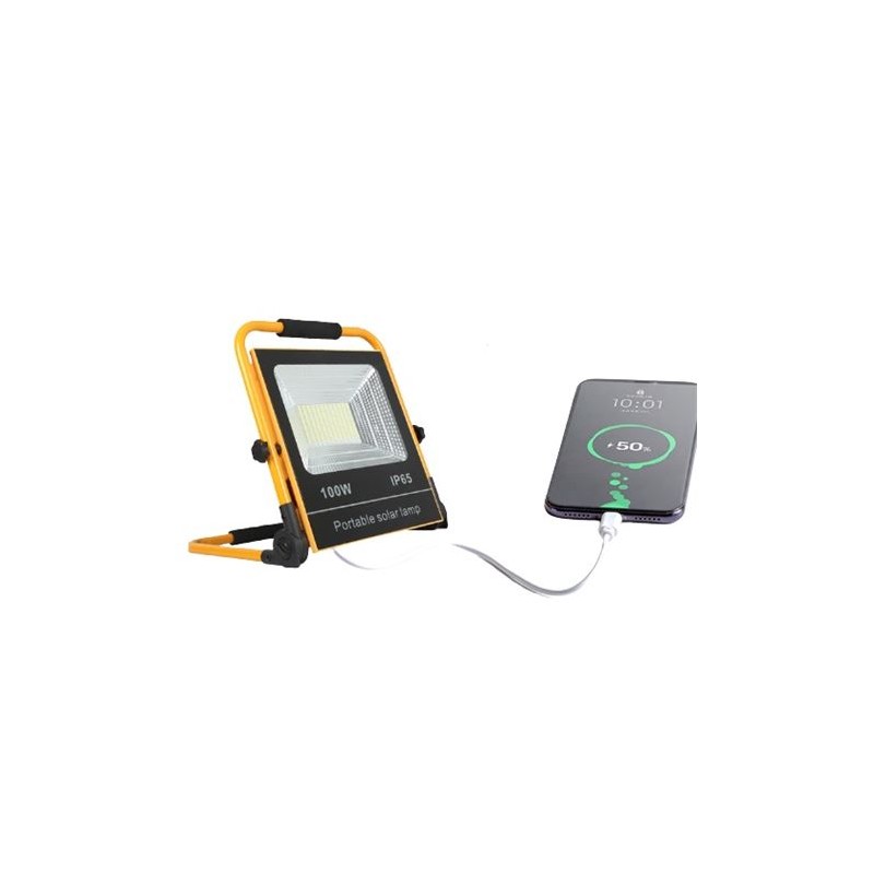 FOCO SOLAR LED 100W 850LM PLEGABLE ELBAT