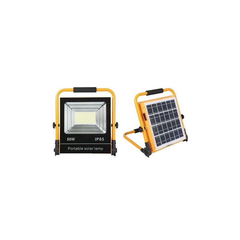 FOCO SOLAR LED 50W 500LM PLEGABLE ELBAT