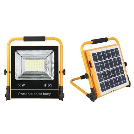 FOCO SOLAR LED 50W 500LM PLEGABLE ELBAT