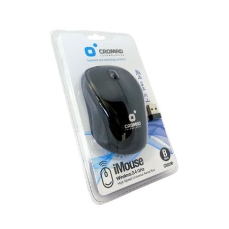 RATÓN INALÁMBRICO IMOUSE NEGRO CROMAD