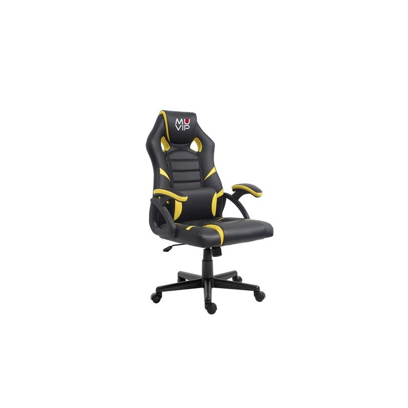 SILLA GAMING GM1000 NEGRO/AMARILLO MUVIP