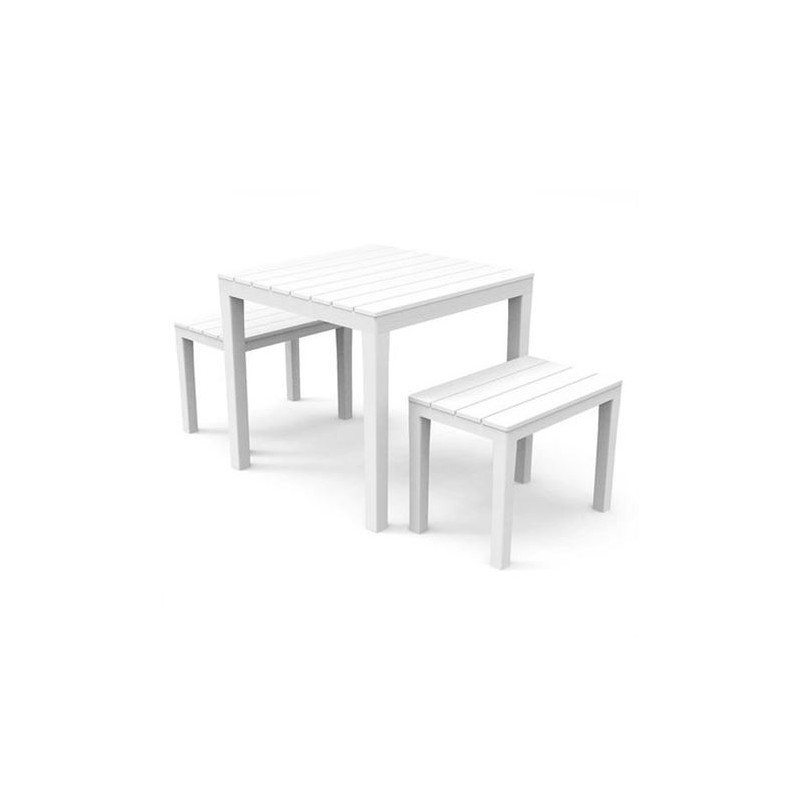 CONJUNTO DE JARDIN MESA + 2 BANQUETAS...