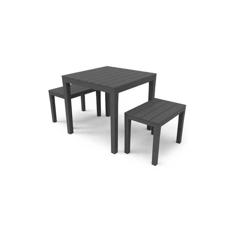 CONJUNTO DE JARDIN MESA + 2 BANQUETAS...