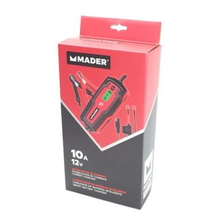 CARGADOR DE BATERIAS INTELIGENTE 10A, 12V MADER