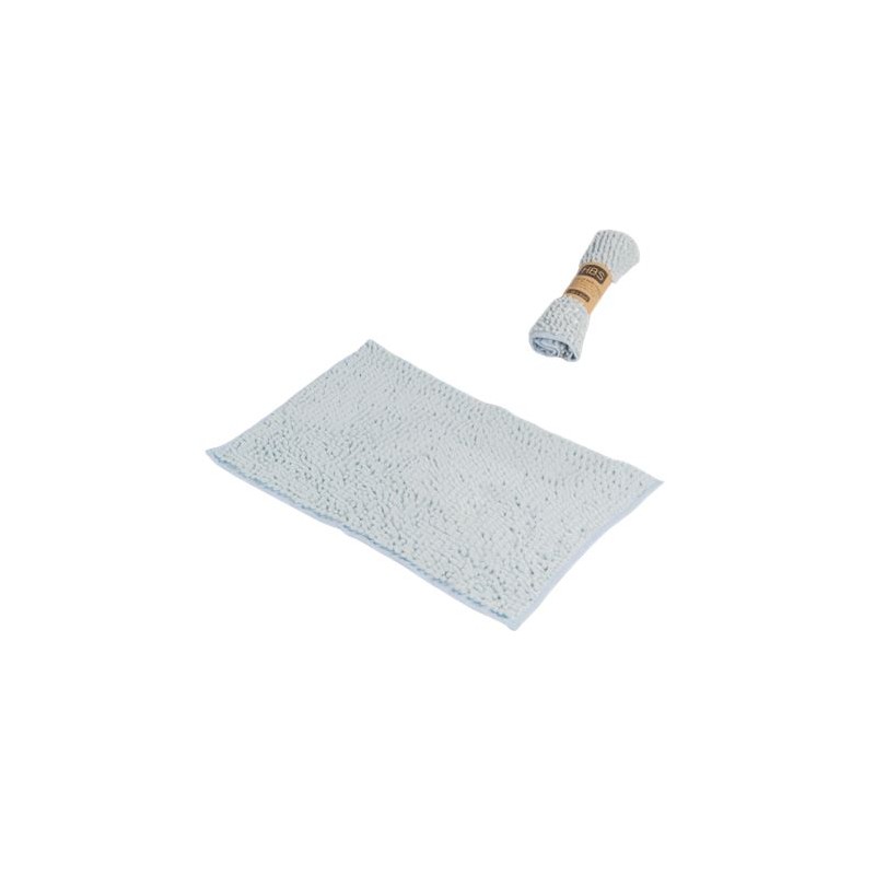 ALFOMBRA BAÑO CHENILLA 60x40 AZUL HBS
