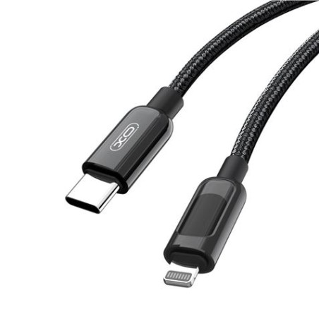 CABLE NBQ203A LIGHTNING A TIPO C 20W | DISPLAY LED NEGRO XO