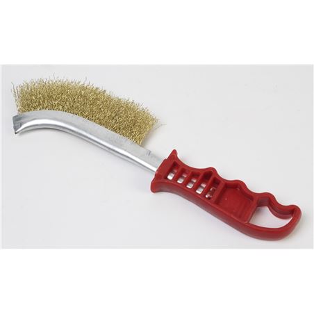 CEPILLO ALAMBRE LATONADO 200MM MANGO PLASTICO SINDEX - 85578-1