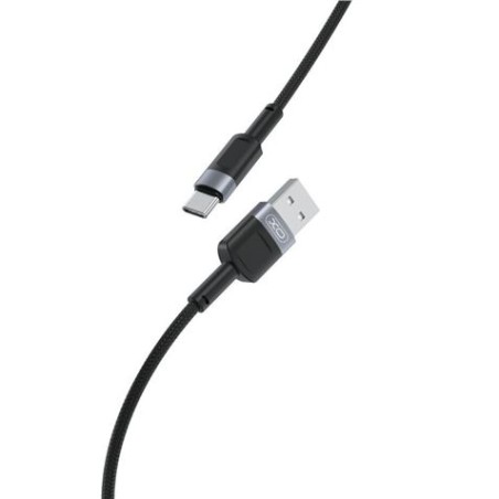 CABLE NB198TC CARGA RAPIDA 2.4A TIPO C A USB | 1 METRO | NEGRO