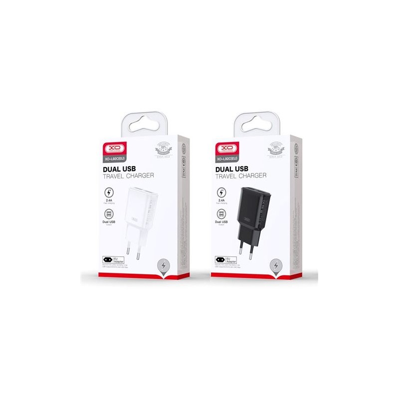 CARGADOR DE CORRIENTE L92C 2.4A 2XUSB...