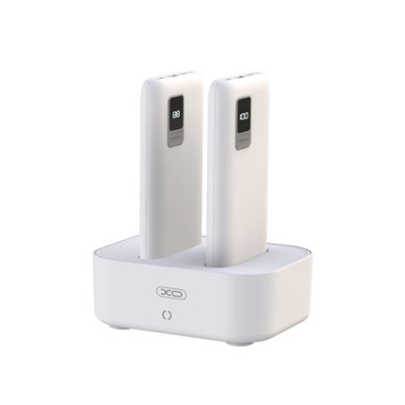 PACK BASE CARGA + 2 X POWERBANK PR151 10000MAH | USB + TIPO C | LCD XO
