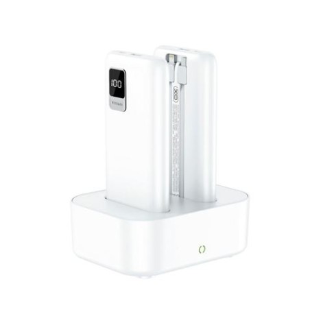PACK BASE CARGA + 2 X POWERBANK PR151 10000MAH | USB + TIPO C | LCD XO