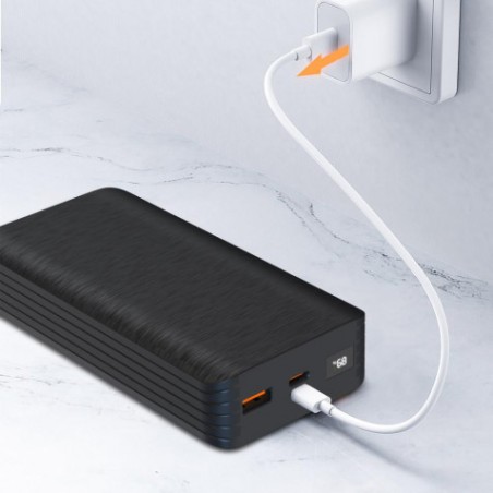 POWERBANK PR144 20000MAH | USB + TIPO C | NEGRA XO