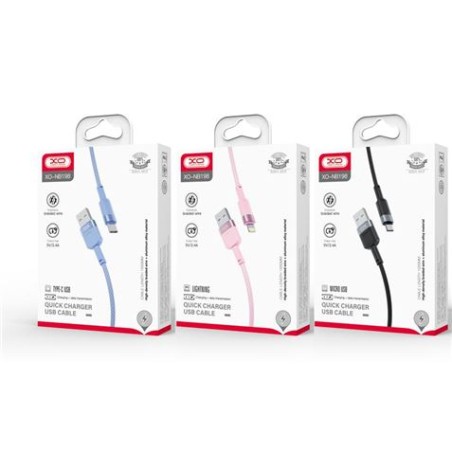 CABLE NB198MC CARGA RAPIDA 2.4A MICRO USB A USB | 1 METRO | NEGRO