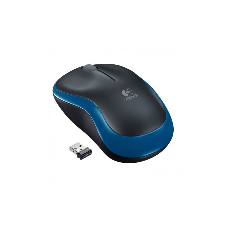 RATON OPTICO LOGITECH M185 WIRELESS AZUL