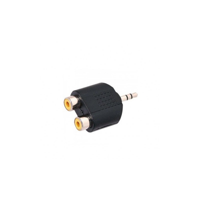 ADAPTADOR STEREO MINI JACK A 2 RCA...