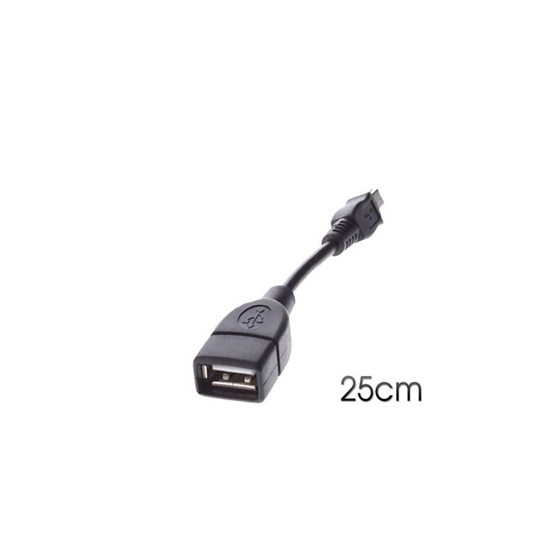 CABLE OTG MINI USB A USB 25CM CROMAD