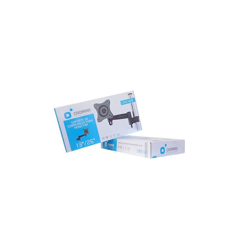 SOPORTE DE MESA 1 MONITOR 13"-26" CROMAD