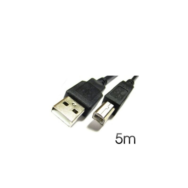 CABLE USB 2.0 IMPRESORA 5M AM-BM CROMAD