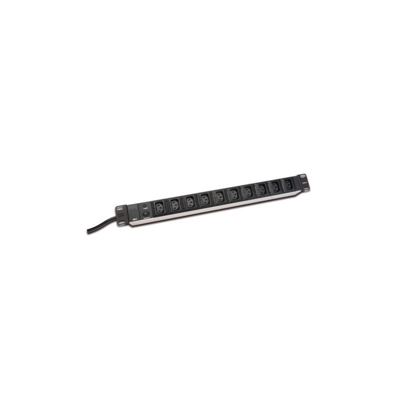 REGLETA RACK 19" 10 TOMAS IEC C13 +...