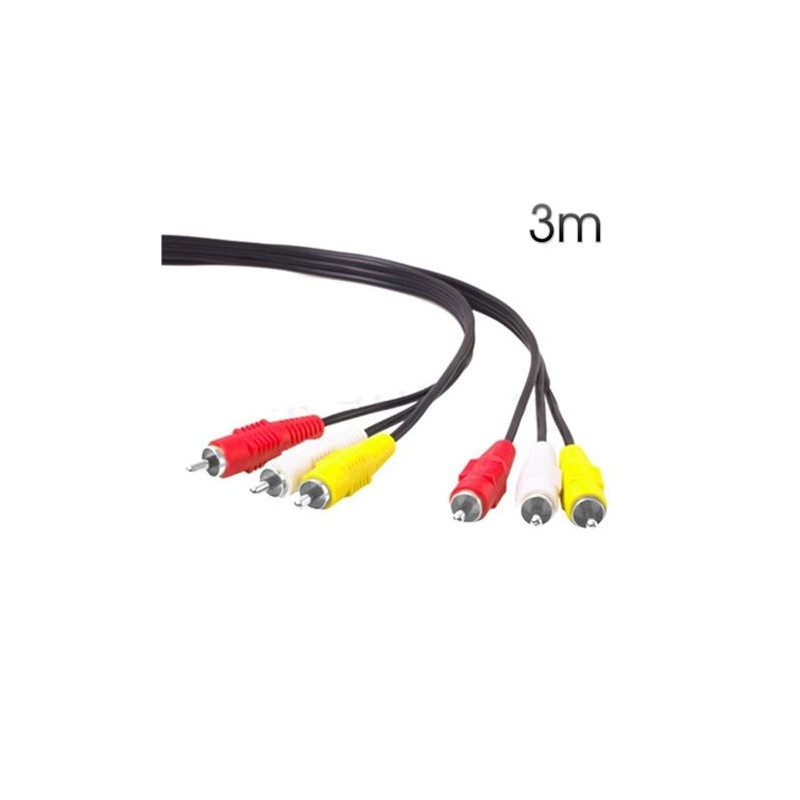 CABLE AV RCA AUDIO - VIDEO 3 METROS...