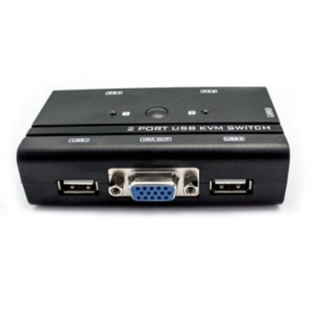 CONMUTADOR KVM2 USB/VGA SWITCH 2 PUERTOS + CABLE BIWOND