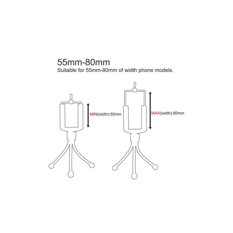 Tripode Flexible Universal 5.5-8.0cm...