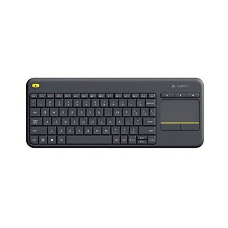 TECLADO LOGITECH K400 PLUS WIRELESS TOUCHPAD NEGRO