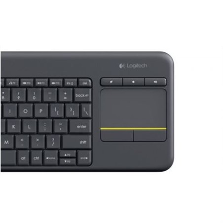TECLADO LOGITECH K400 PLUS WIRELESS TOUCHPAD NEGRO