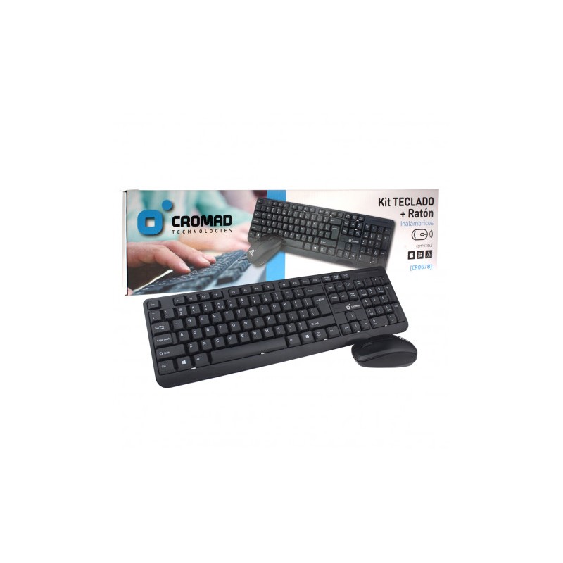 KIT TECLADO + RATÓN INALÁMBRICOS CROMAD