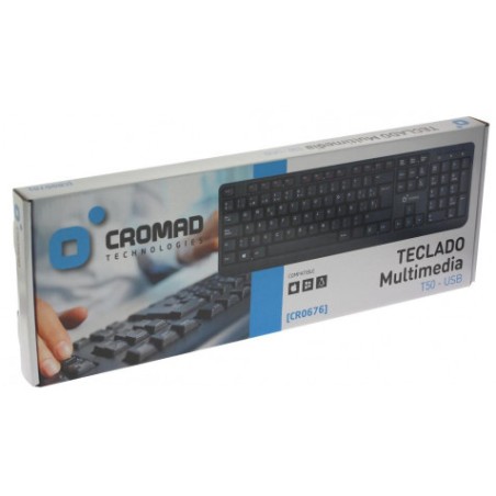 TECLADO MULTIMEDIA T50 USB CROMAD