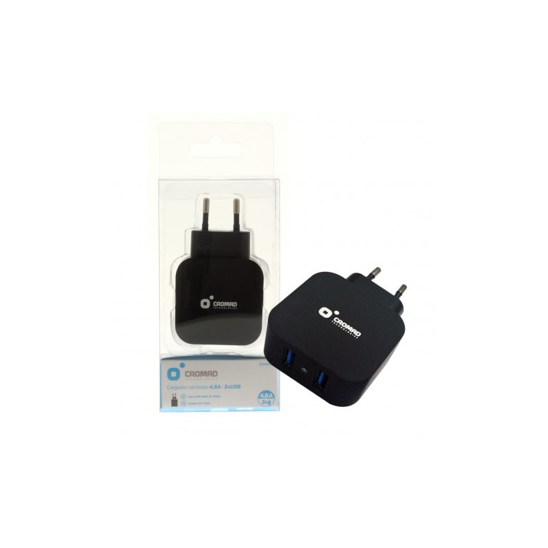 CARGADOR DE CORRIENTE 4.8A 2xUSB...