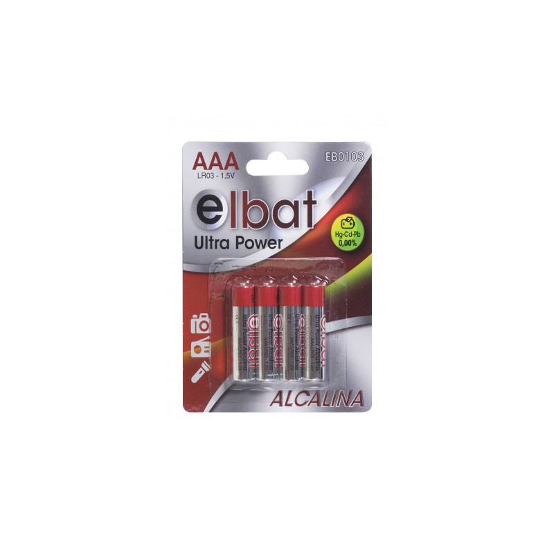 PACK 4 PCS PILAS ALCALINAS LR03/AAA...